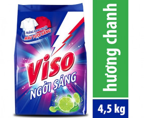 Bột giặt VISO trắng sáng hương chanh 4,5kg